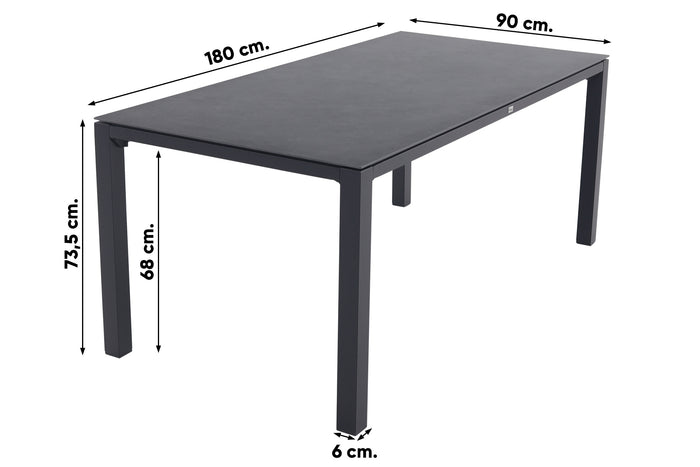 VDG Julia|Chaneo tuinset - 180x90 cm. - 5-delig