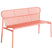 Petite Friture Week-end tuinbank met rugleuning Coral