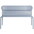 Petite Friture Week-end tuinbank met rugleuning Pigeon Blue