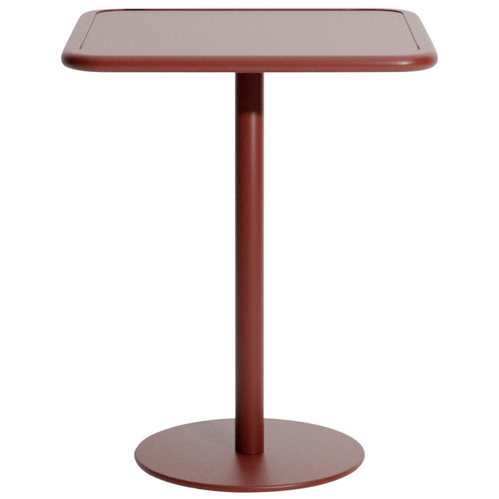 Petite Friture Week-end bistrotafel 60x60 H75 Brown Red