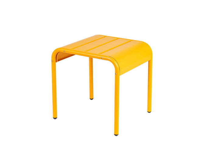 MaximaVida metalen bijzettafel krukje Max 45 cm okergeel