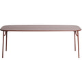 Petite Friture Week-end tuintafel 220x85 Brown Red