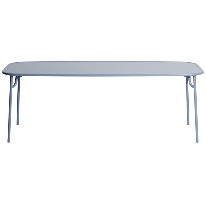 Petite Friture Week-end tuintafel 220x85 met dicht blad Pigeon Blue