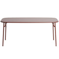 Petite Friture Week-end tuintafel 180x85 met dicht blad Brown Red