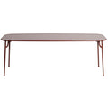 Petite Friture Week-end tuintafel 220x85 met dicht blad Brown Red