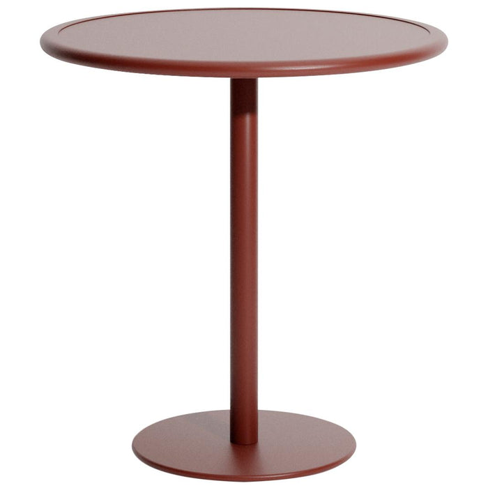 Petite Friture Week-end bistrotafel Ø70 H75 Brown Red