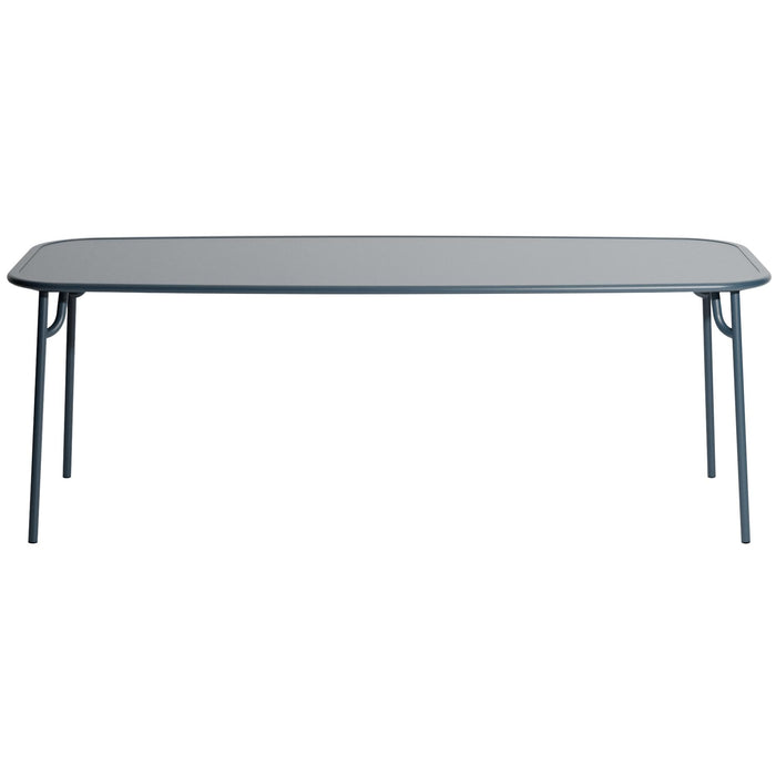 Petite Friture Week-end tuintafel 220x85 met dicht blad Grey Blue