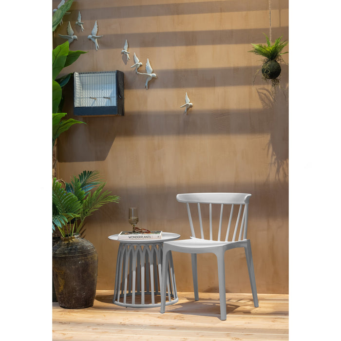 WOOOD bijzettafel binnen|buiten Boy - Kunststof - Mist - Set van 2