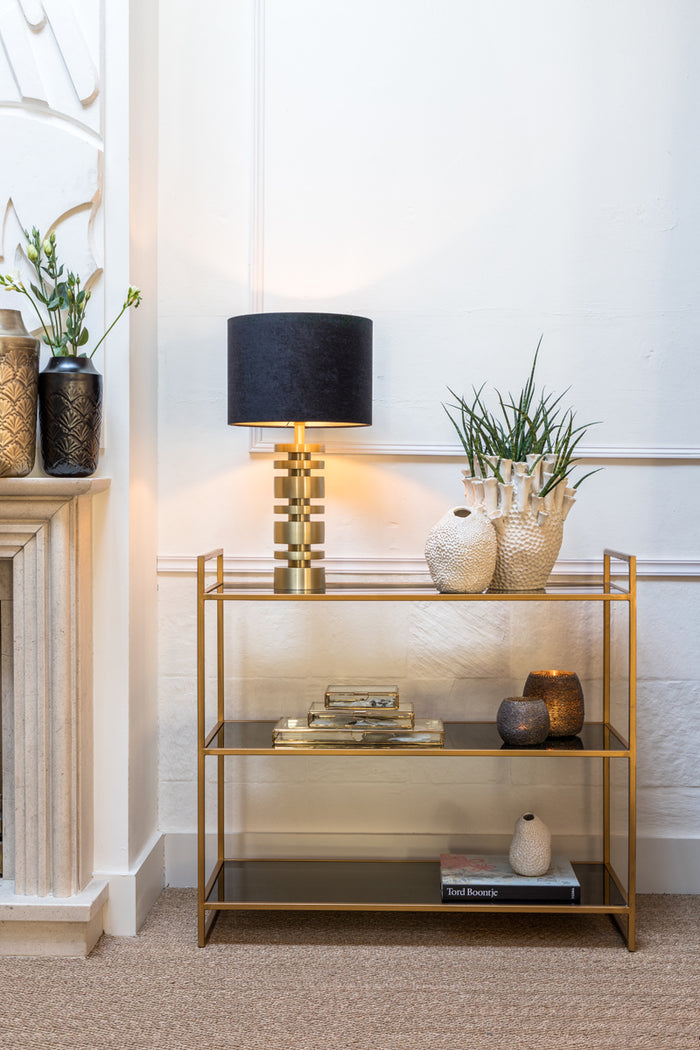 Light & Living Kast 3L 100x40x90 cm MARIKI glas smoke-goud