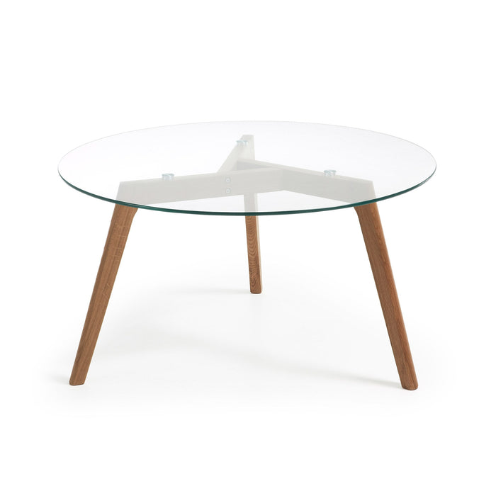 Kave Home - Kirb salontafel glas Ø 90 cm