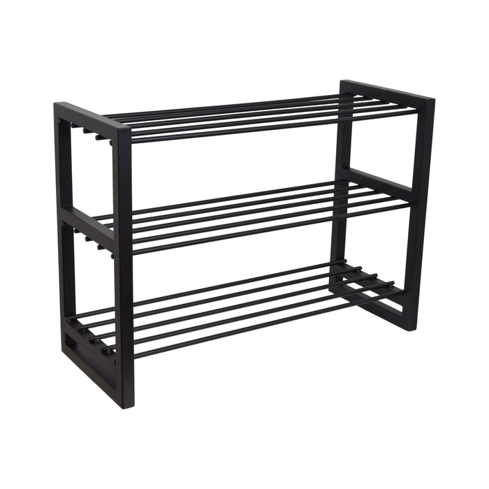 LOFT42 Hall Dubbel schoenenrek - Metaal - Zwart