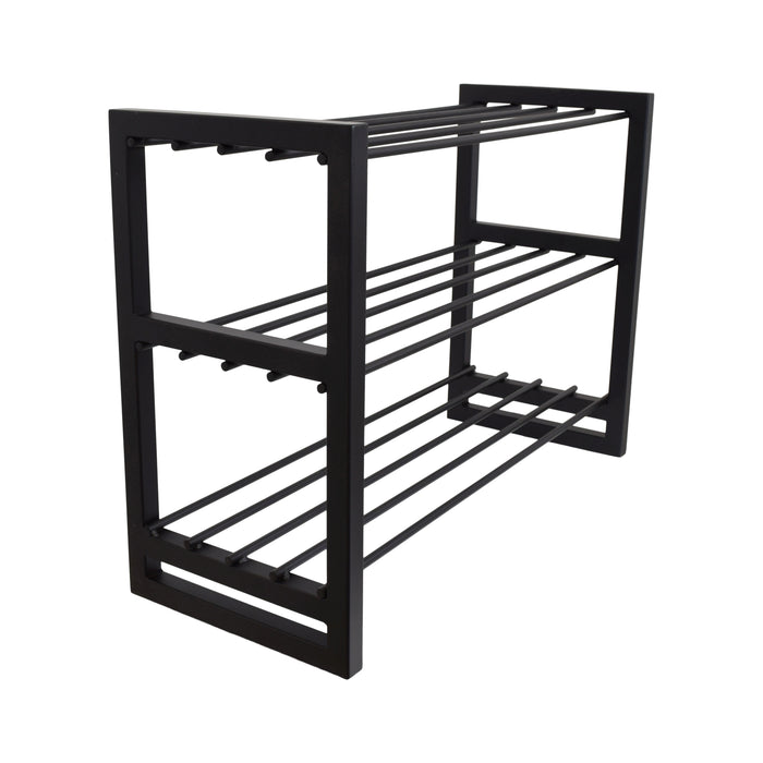 LOFT42 Hall Dubbel schoenenrek - Metaal - Zwart