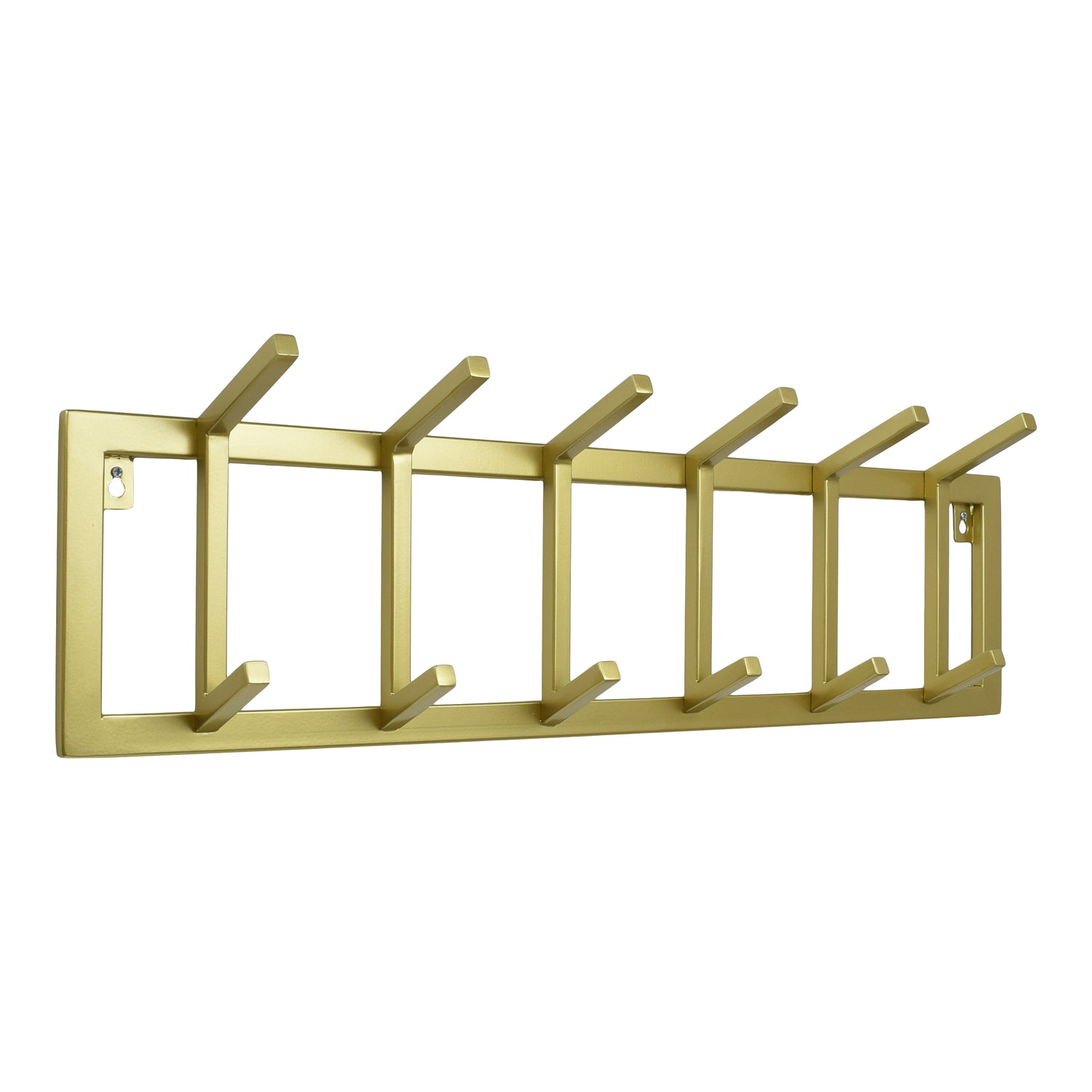 LOFT42 Kapstok Jaimy Single - Goud – 6 dubbele haken - 80x24x12