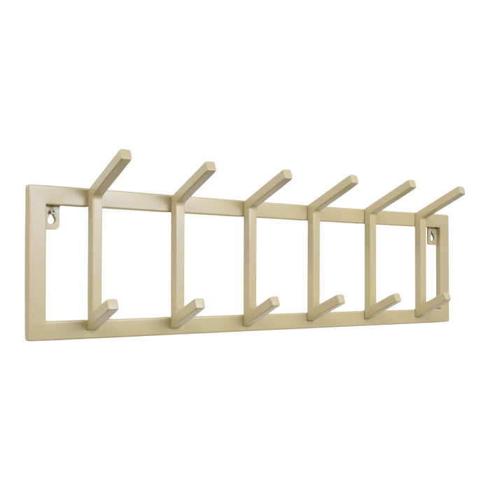 LOFT42 Kapstok Jaimy Single - Beige – 6 dubbele haken - 80x24x12