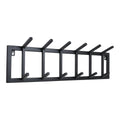 LOFT42 Kapstok Jaimy Single - Zwart – 6 dubbele haken - 80x24x12