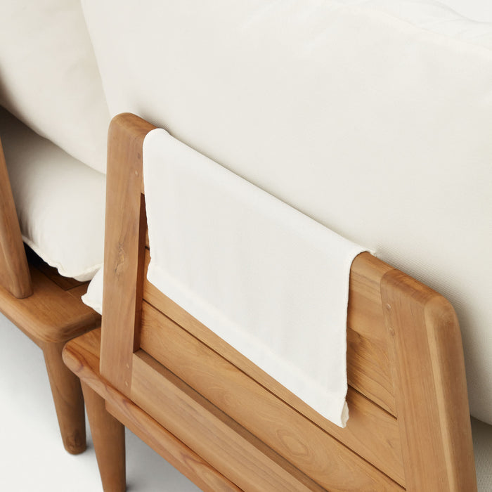 Kave Home - Set Portitxol van 2 modulaire fauteuils in massief