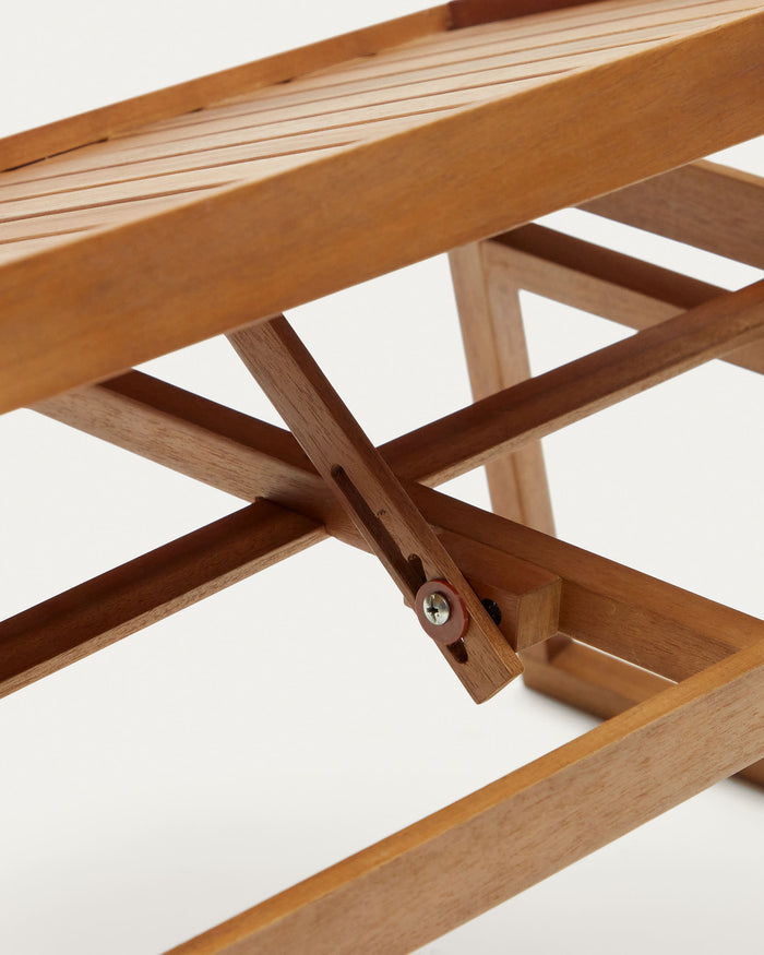 Kave Home - Mani opvouwbaar dienblad gemaakt van massief acaciahout