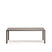 Kave Home - Culip buitentafel in aluminium met bruine afwerking 220 x