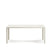 Kave Home - Culip buitentafel van aluminium met witte afwerking 180 x