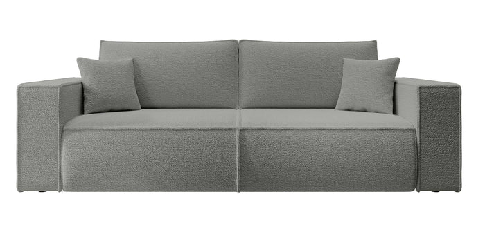 NADUVI Collection Galine 3-zitsbank met Slaapfunctie - Bouclé - Grijs