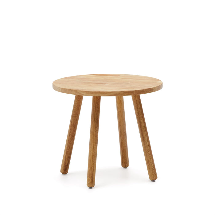 Kave Home - Ronde kindertafel Dilcia in massief rubberhout Ø 55 cm