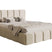 NADUVI Collection Chloe Bedframe 180 x 200 cm - Chenille - Lichtbeige