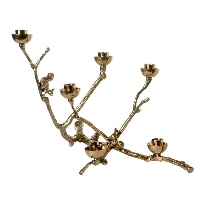 POLSPOTTEN Twiggy Kandelaar - Squirrels Gold