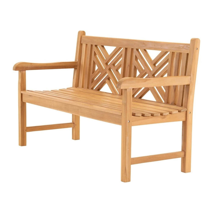 Lesli Living - Cross bank teak 150x64x92cm