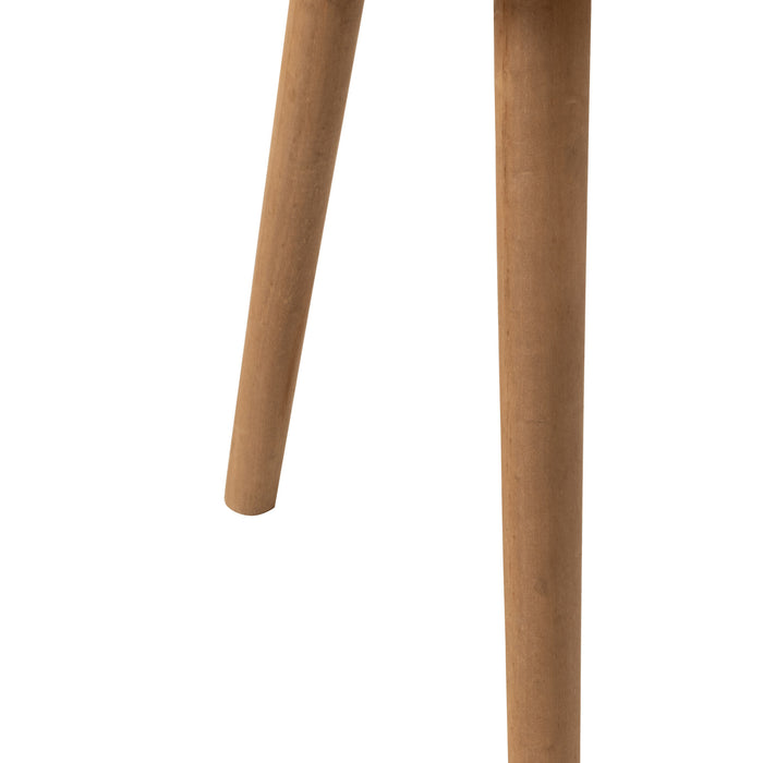 J-Line zetel Teddy Bouclé - velvet - wit