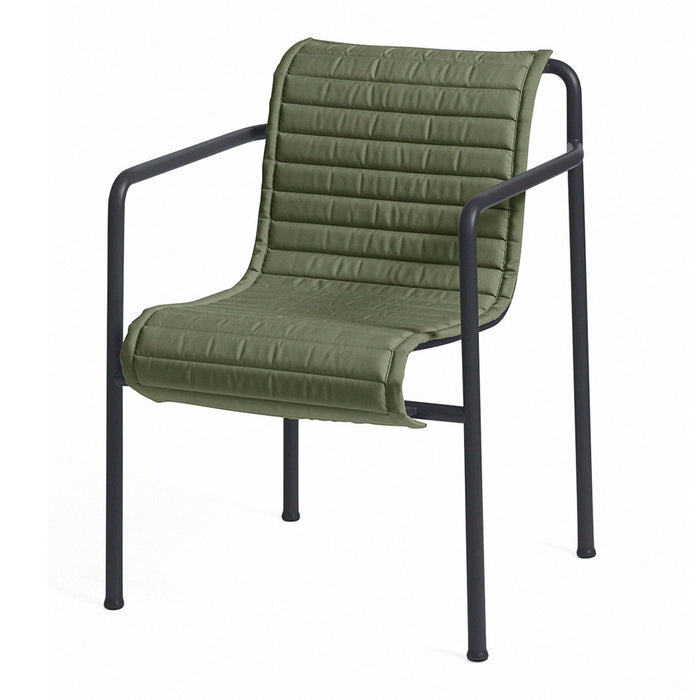 HAY Palissade Quilted Kussen voor Armchair - Olijfgroen