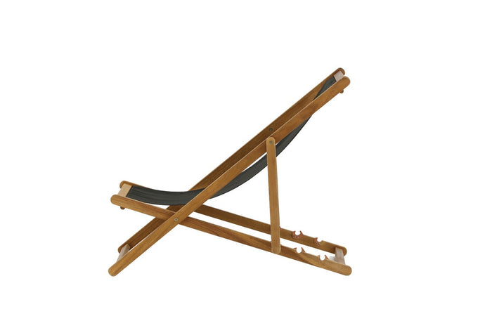 Nest outdoor Bern inklapbare houten tuinstoel zwart