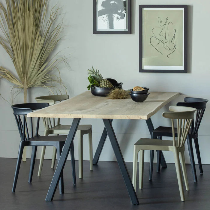 Woood Bliss Spijlenstoel - Zwart