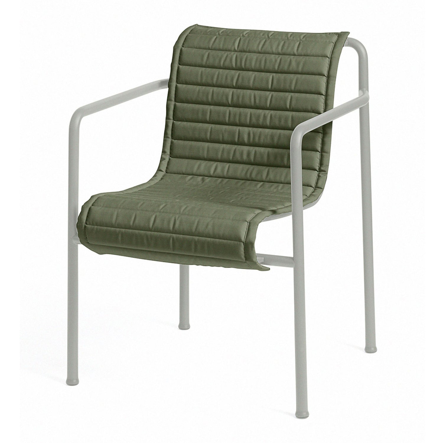 HAY Palissade Quilted Kussen voor Armchair - Olijfgroen