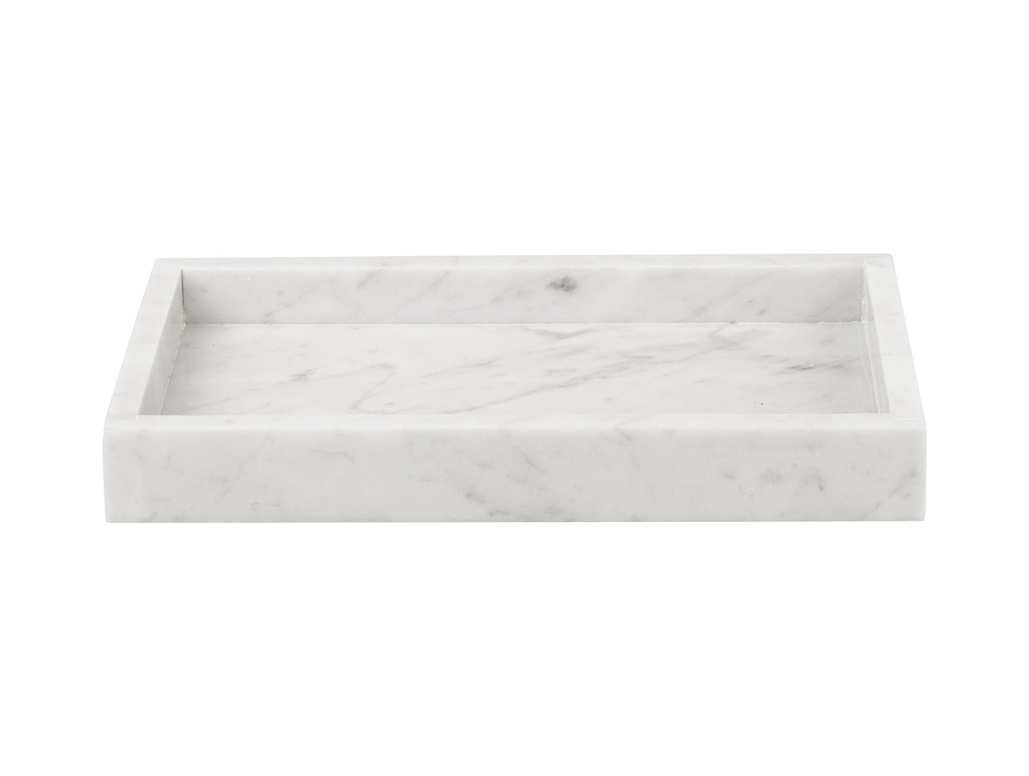 present time - Tray Marble medium white