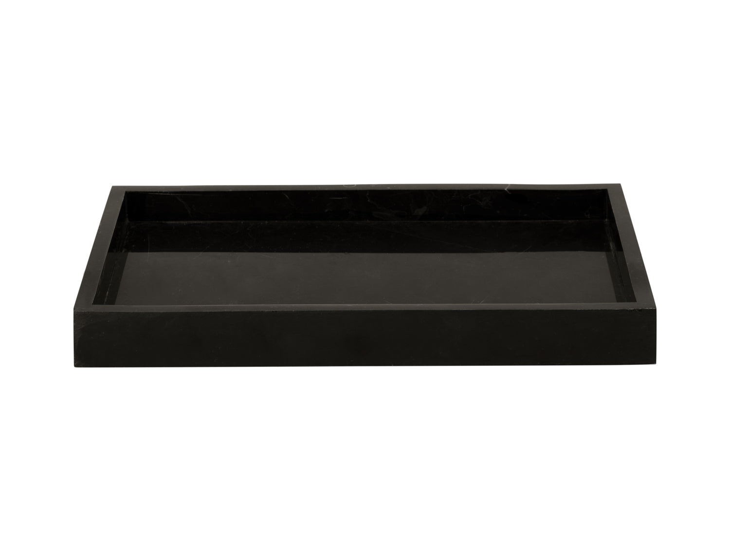 present time - Tray Marble small black