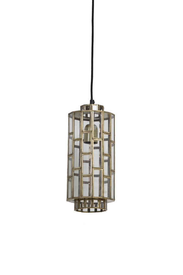 Light&living Hanglamp Ø15x31 cm SØSTRENE antiek brons+glas