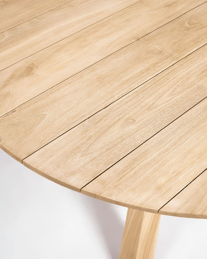 Kave Home - Teresinha ronde tuintafel van massief teakhout Ø 150 cm