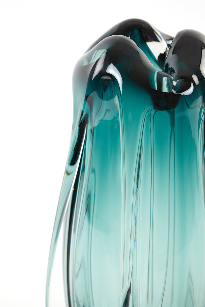 Light&living Vaas Ø21x38 cm MURELA glas turquoise