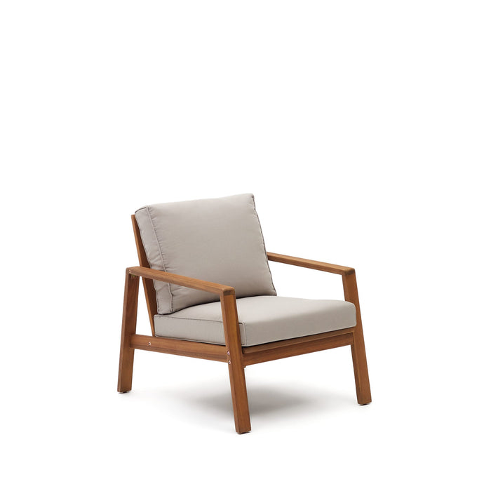 Kave Home - Set Frares van 2-zitsbank, 2 fauteuils en salontafel in