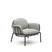 Kave Home - Joncols outdoor fauteuil in aluminium met grijs gelakte