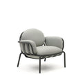 Kave Home - Joncols outdoor fauteuil in aluminium met grijs gelakte