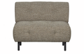 WOOOD Fauteuil Lloyd - Polyester - Bruin Melange - 75x90x90