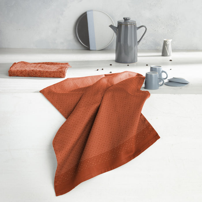 DDDDD theedoek Chrystal - 60x65 cm - Sienna - 6 stuks