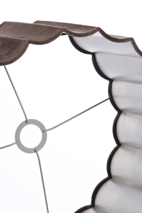 Light&living Kap cilinder 40-40-25 cm DISLI velvet donker bruin