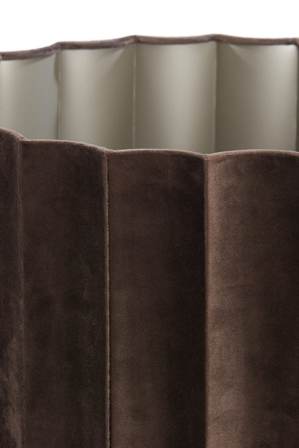 Light&living Kap cilinder 40-40-25 cm DISLI velvet donker bruin