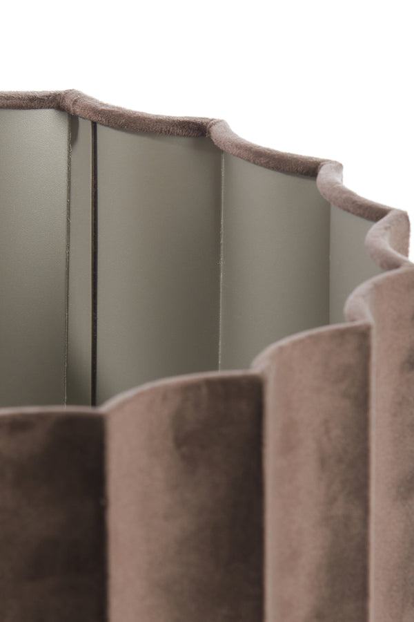 Light&living Kap cilinder 40-40-25 cm DISLI velvet donker bruin