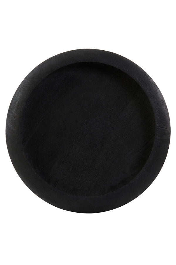 Light & Living Light&living Schaal Ø50x9 cm OSIDA hout mat zwart