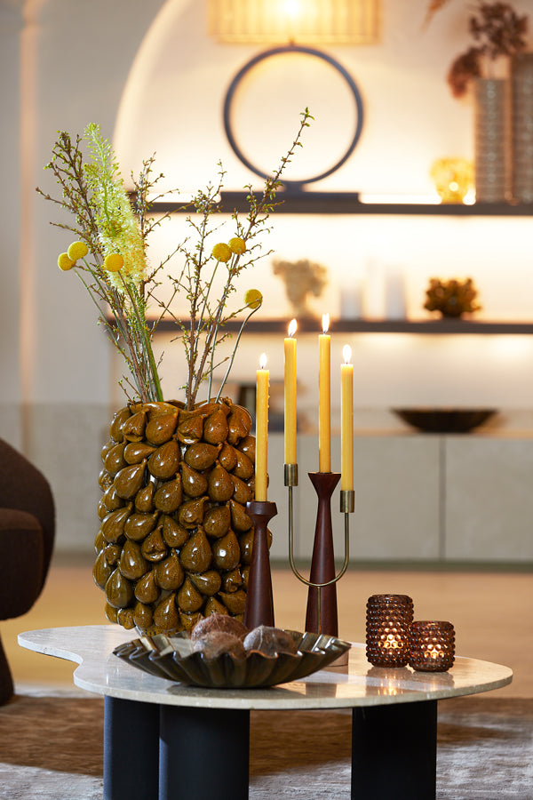 Light & Living - Vaas NATALIA - 35x33x47cm - Geel