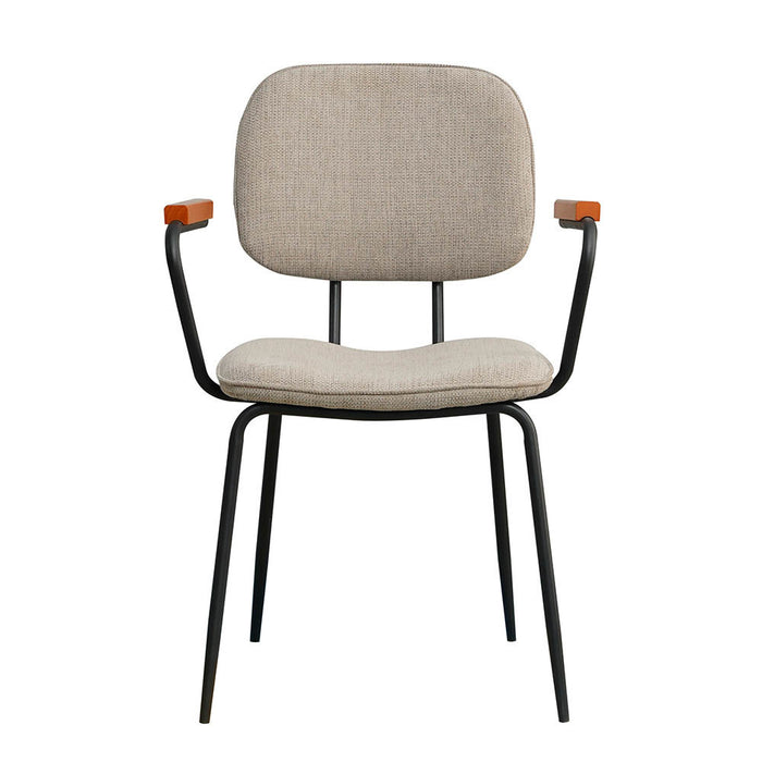 Bronx71 Scandinavische eetkamerstoel Oskar taupe gerecyclede stof -