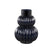 PTMD Uger Blue ribbed glass vase round structure